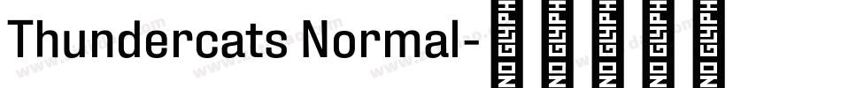 Thundercats Normal字体转换